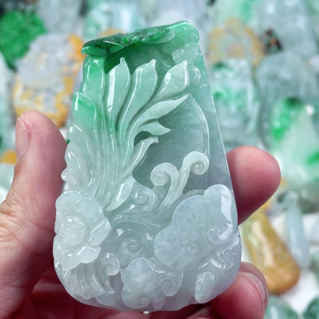 翡翠未镶嵌吊坠(不含链)