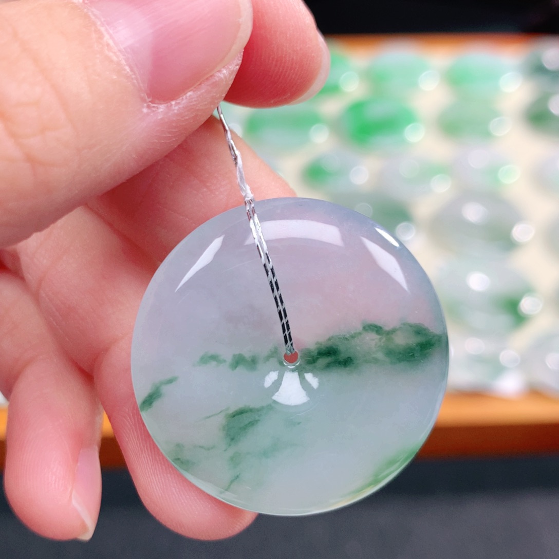 翡翠未镶嵌颈饰30.6-5.8