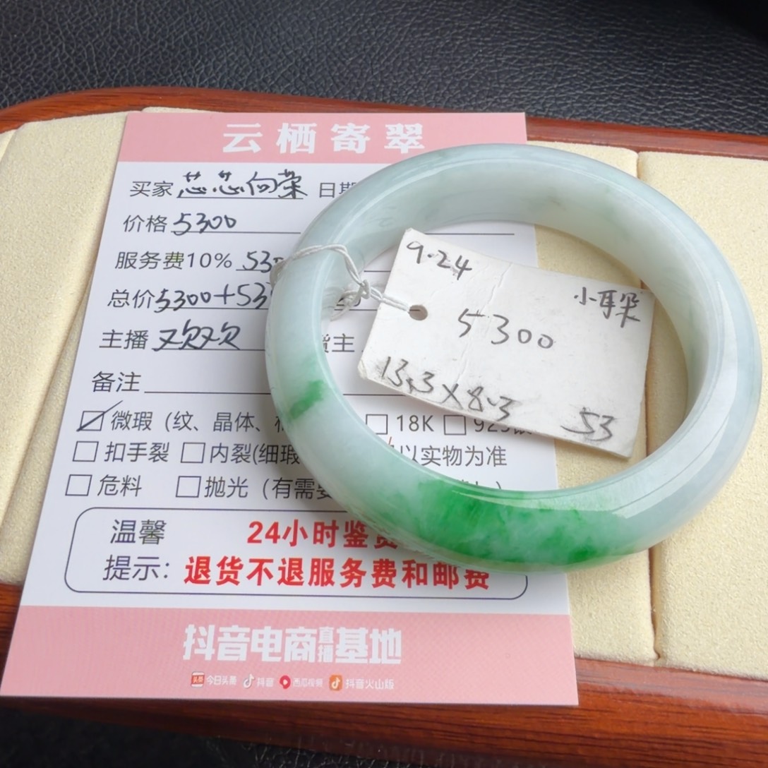 芯***荣定制翡翠未镶嵌53