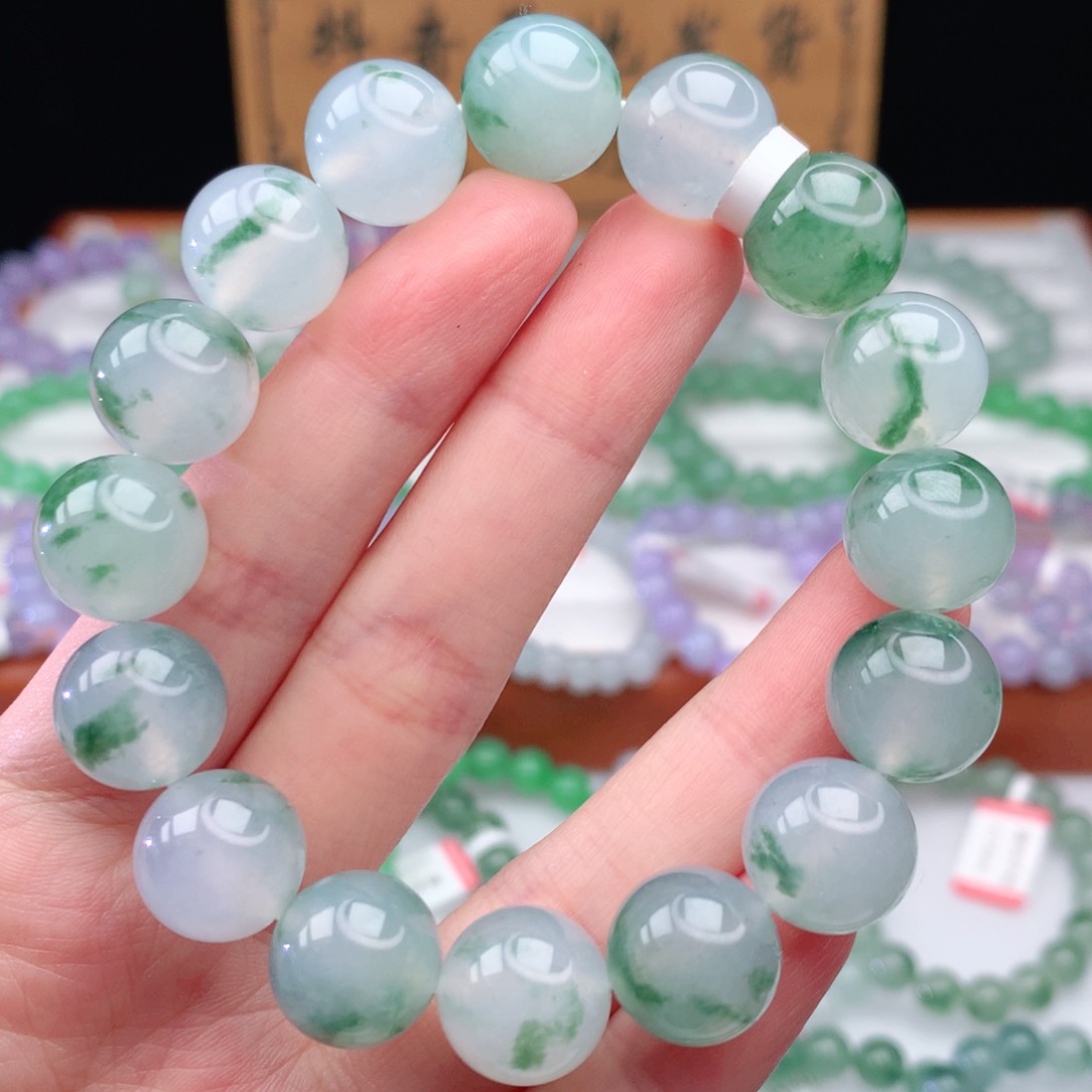 翡翠手链未镶嵌翡翠13mm