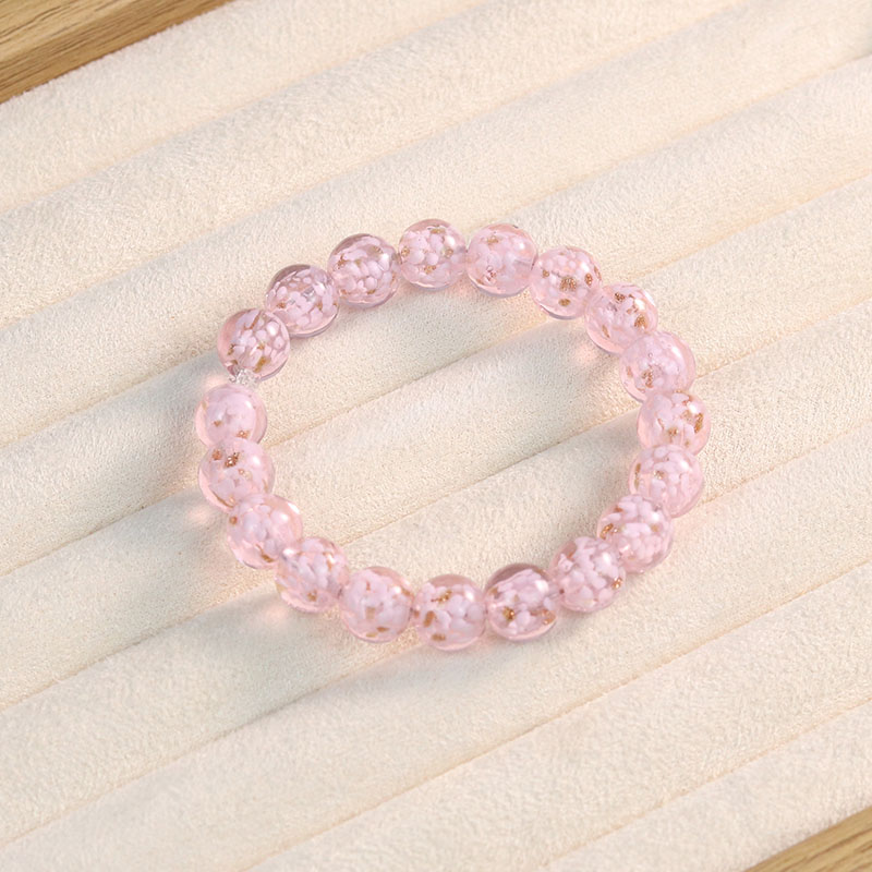 手工烧制琉璃手串樱花琉璃工艺 10mm