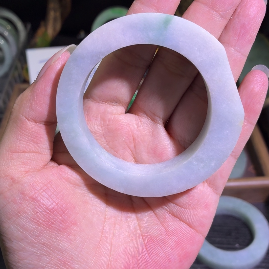 定制翡翠未镶嵌缅甸翡翠A货手镯毛胚定制