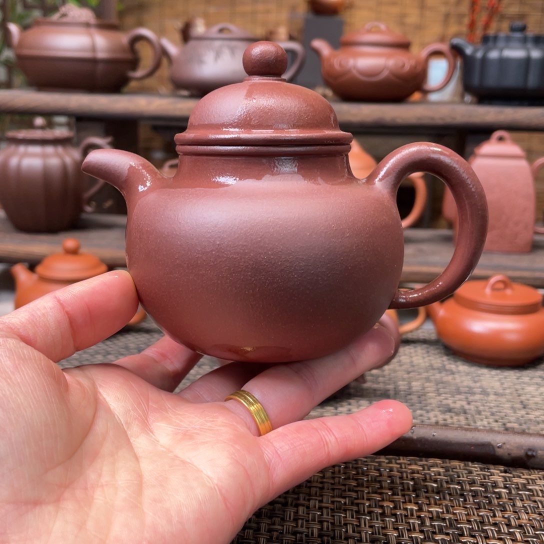 紫砂茶壶宜兴原矿紫砂手工制255全