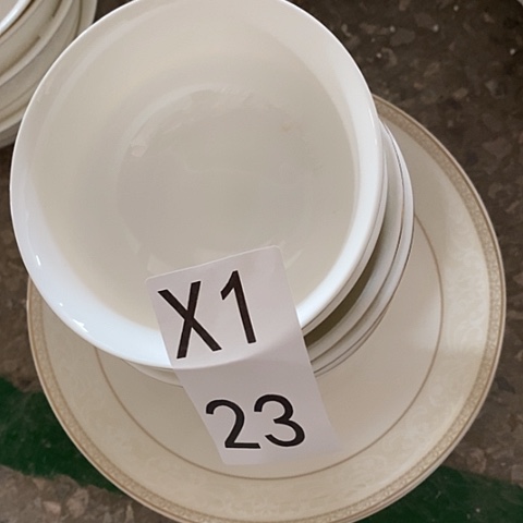 瓷小资六个饭碗四个深盘x123