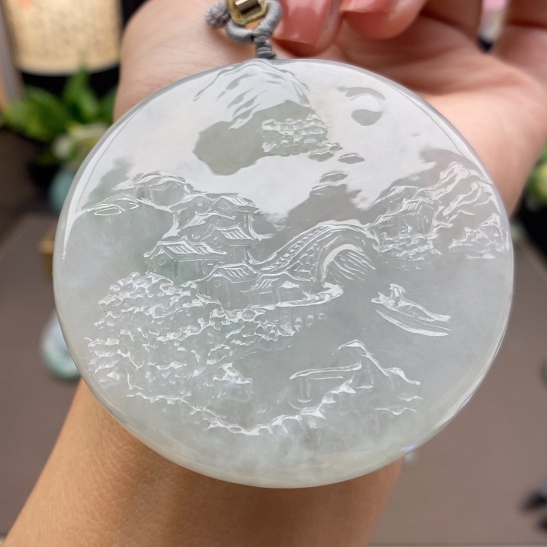 翡翠未镶嵌颈饰吊坠40