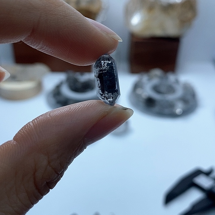 水晶颈饰未镶嵌藏级吊坠孔位糖心