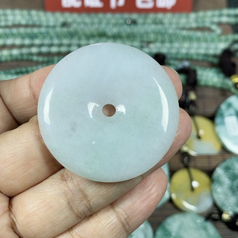 【闪购商品】翡翠颈饰未镶嵌玉吊坠翡翠玉平安扣