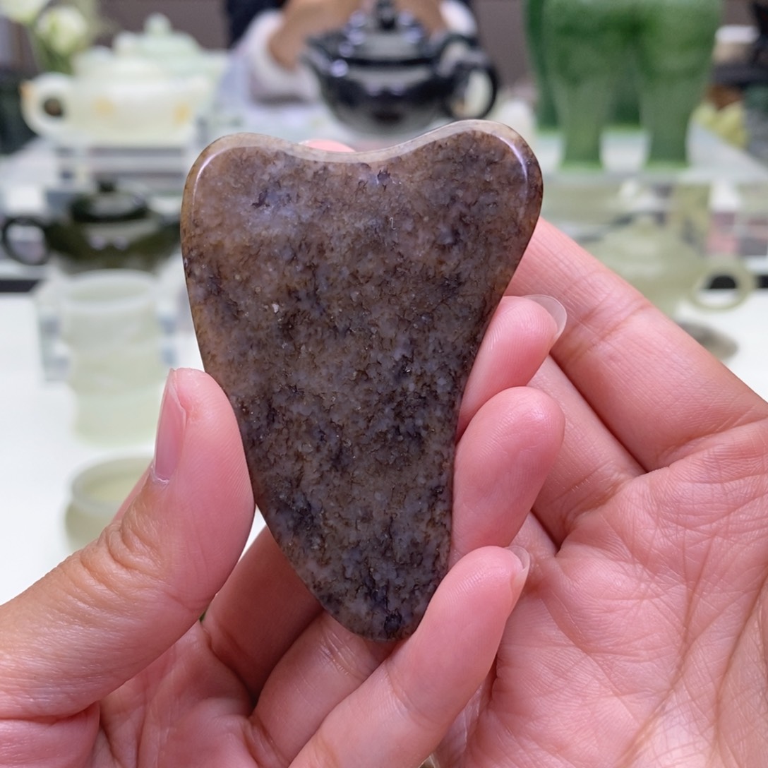 和田玉刮板未镶嵌