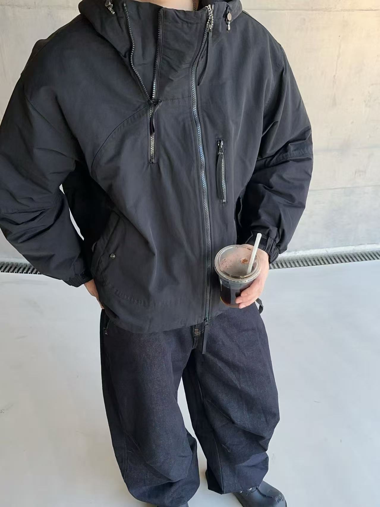 HUGETAG男士冬季潮流短款羽绒冲锋衣