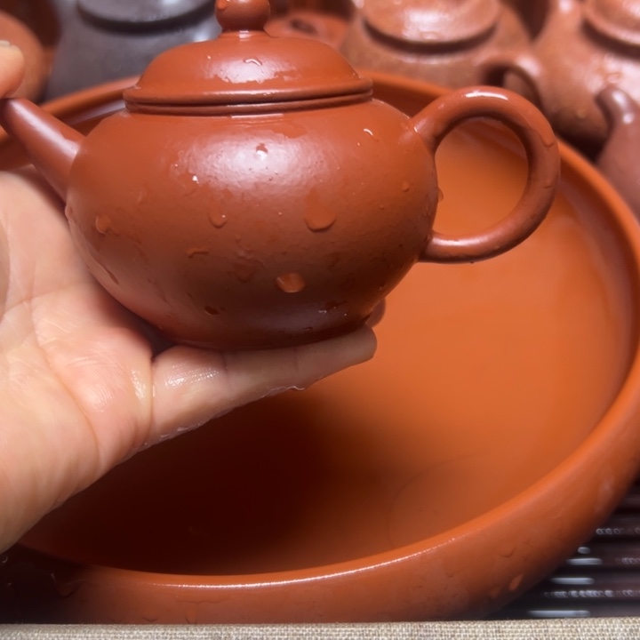 紫砂茶壶宜兴原矿赵庄朱泥