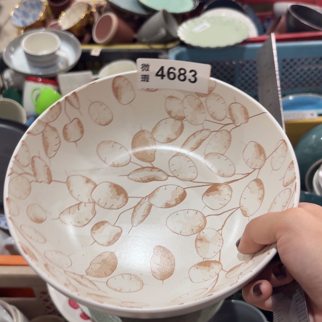 陶瓷4683 微瑕陶瓷餐具1个