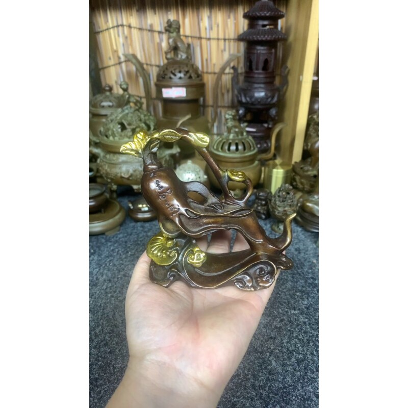 工艺精湛铜精品摆件1214