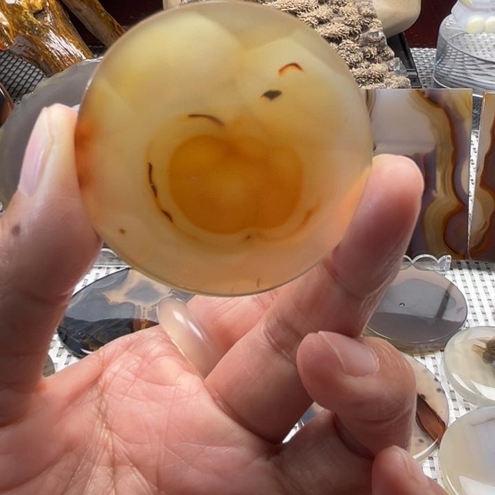 玛瑙/玉髓未镶嵌吊坠(不含链)