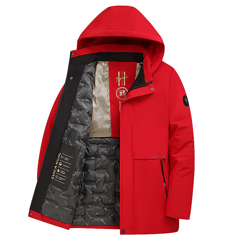 冬季保暖男士棉服商务休闲时尚连帽防风户外男棉服外套