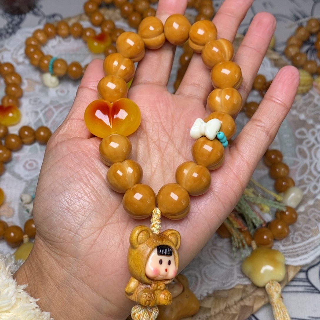 猴头核桃吊坠屁桃15加