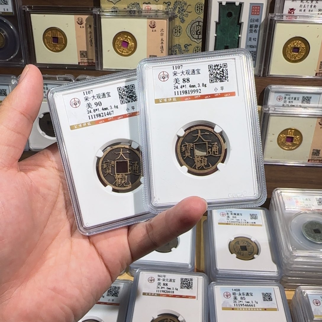 铜齐泉。传世 大观通宝。