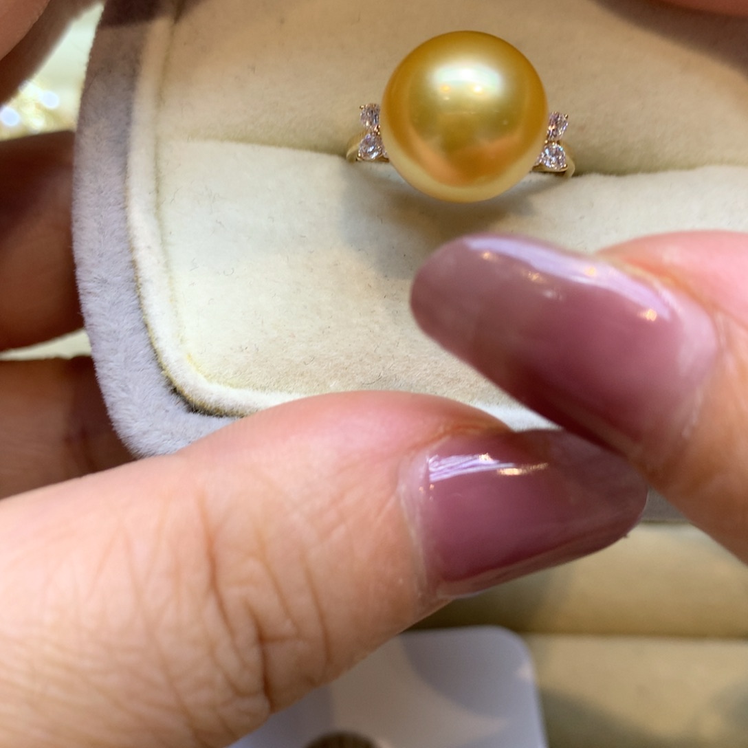 未镶嵌戒指海水珍珠