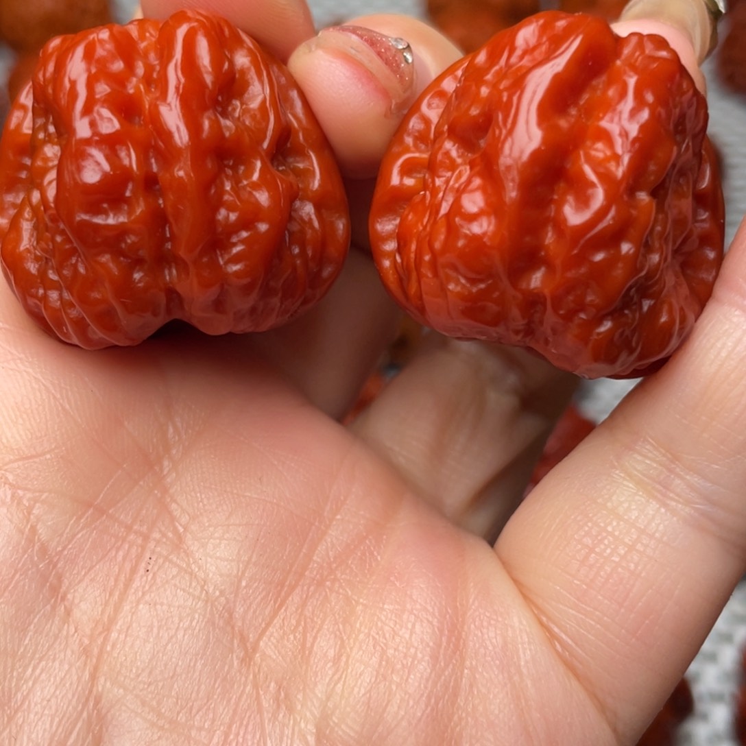 桃核吊坠文玩核桃 手把件 蛤蟆头 31