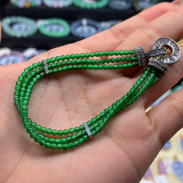 翡翠手链未镶嵌翡翠2+