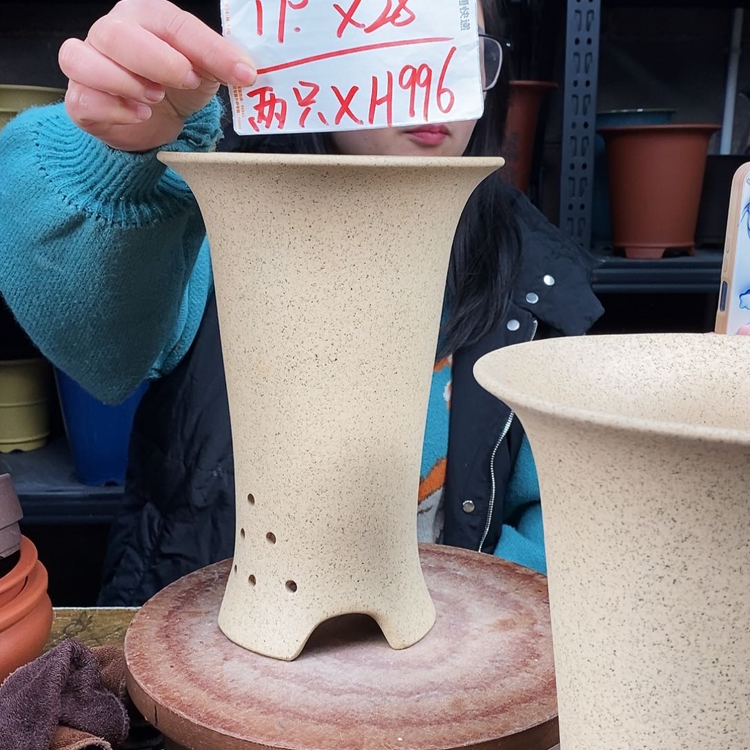 紫砂一只花盆货号XH996