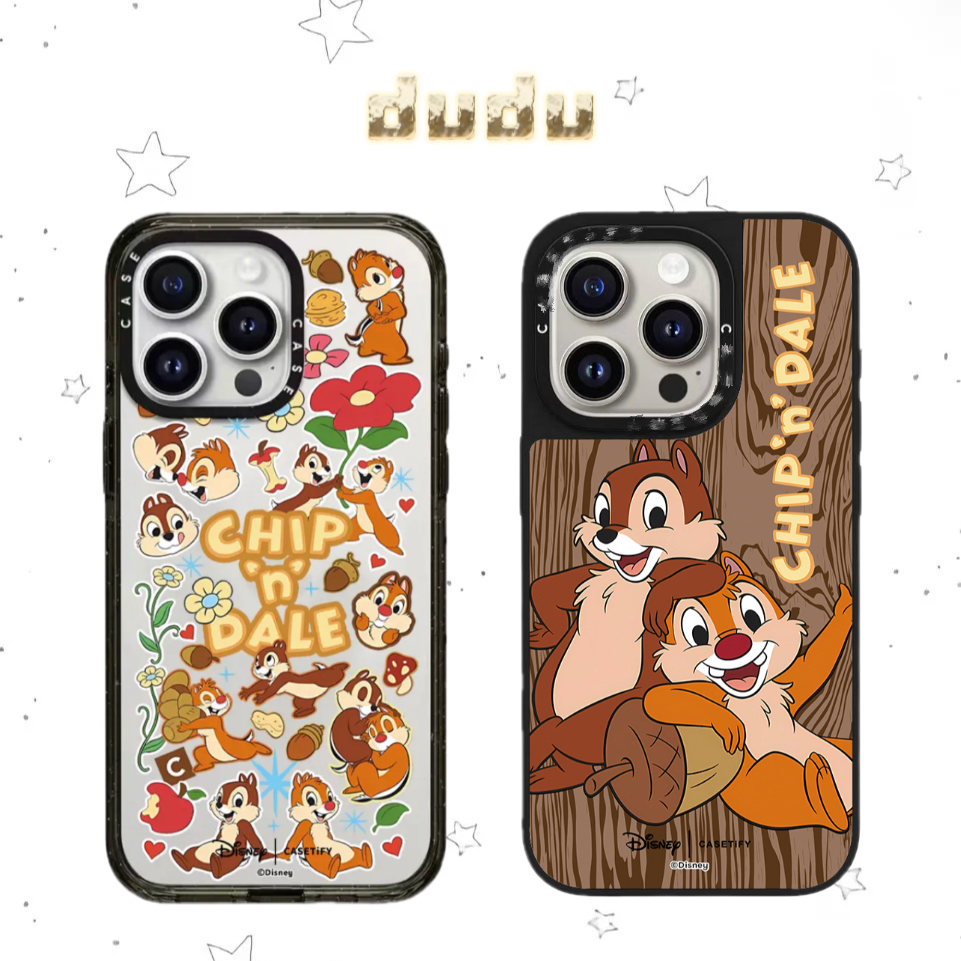 【迪士尼奇奇蒂蒂】CASE潮牌卡通风格手机壳适用于iPhone适用全系列