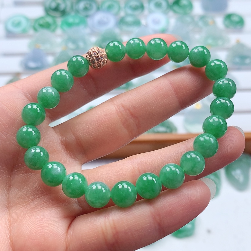 【闪购商品】翡翠手链未镶嵌缅甸天然翡翠