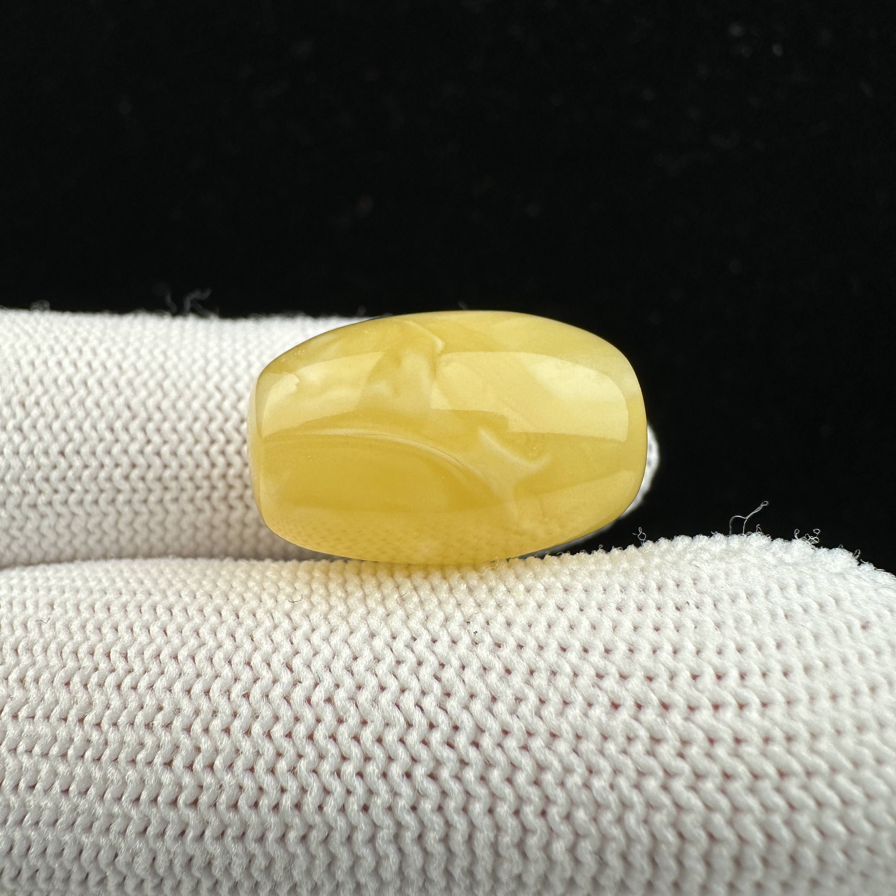 Y4940天然原矿蜜蜡 妖花桶珠13x21mm 2.3克抖音基地质检发货