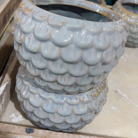 多肉绿植陶瓷花盆9.9包邮，有孔，微瑕