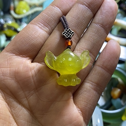 岫玉颈饰未镶嵌挂件