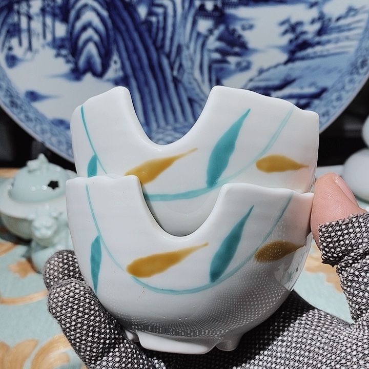 瓷片新年快乐万事如意