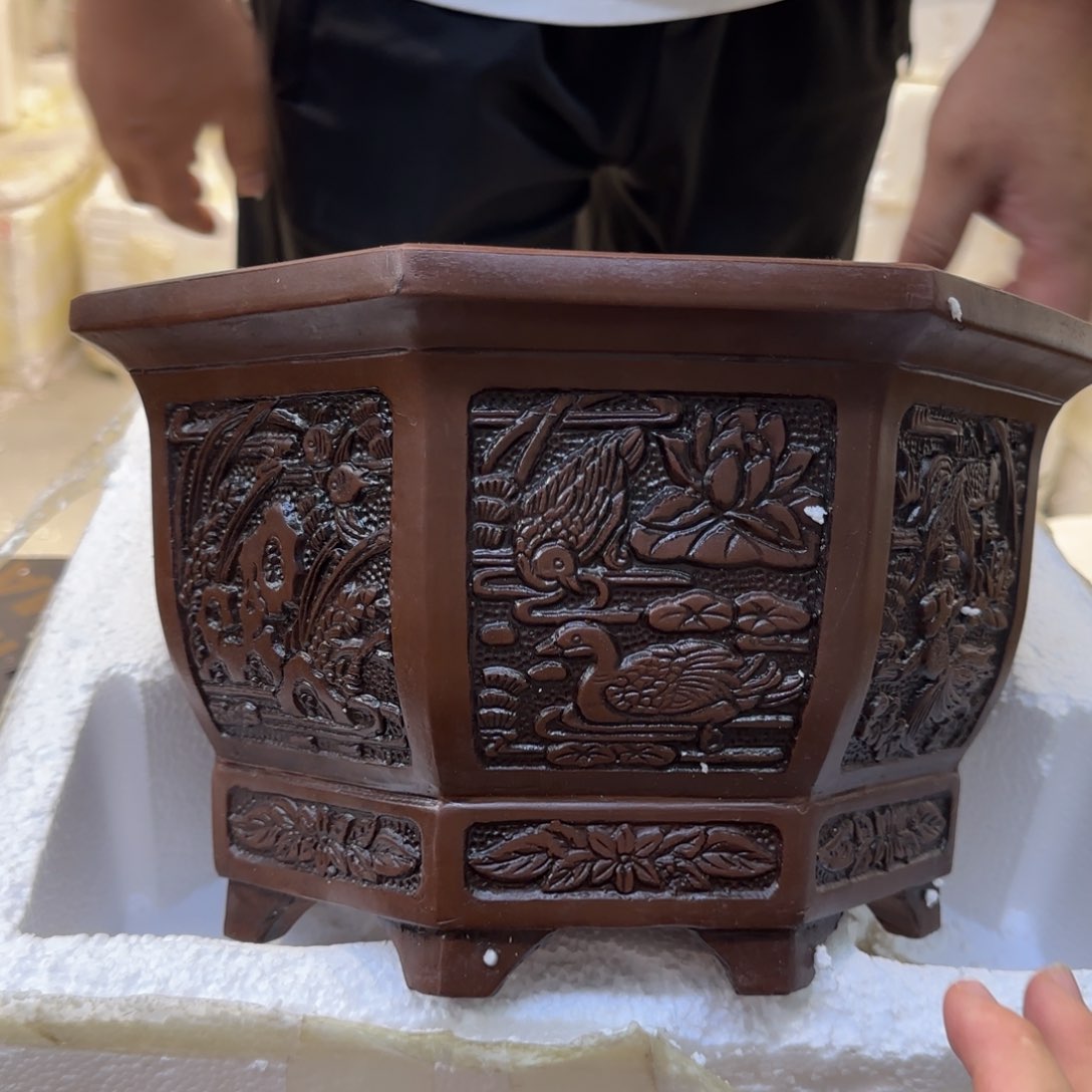 紫砂花盆口径27.17口径