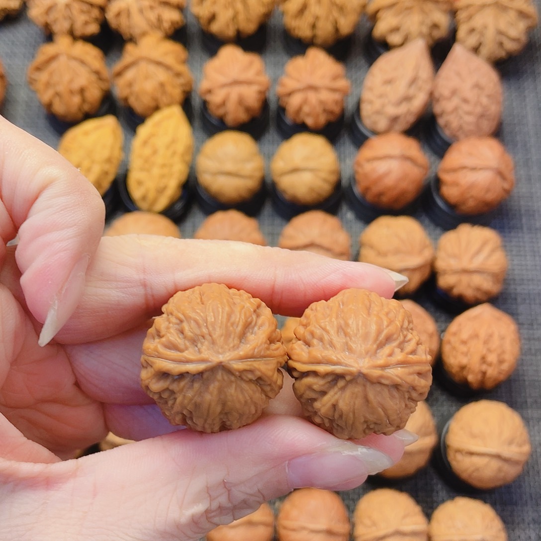 幽***风文玩核桃把件小麦穗