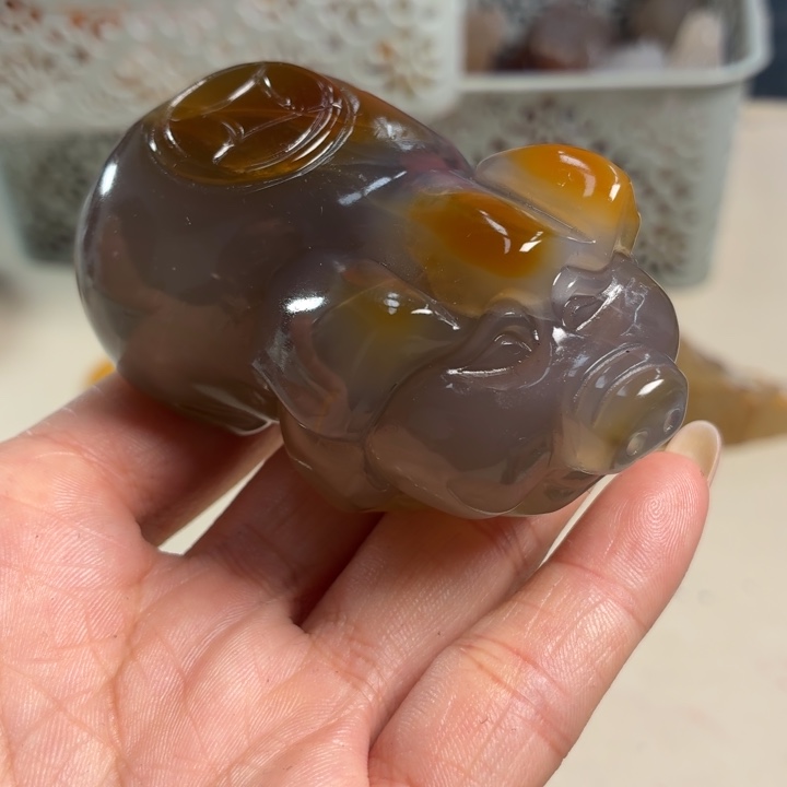 玛瑙/玉髓未镶嵌吊坠(不含链)