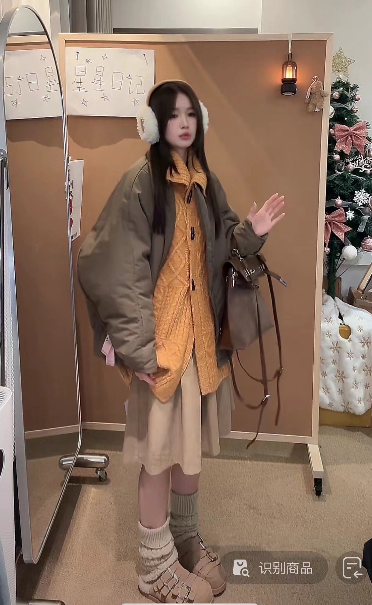 重工绞花牛角扣翻领慵懒麻花毛线衣女秋冬外搭羊毛毛衣外套
