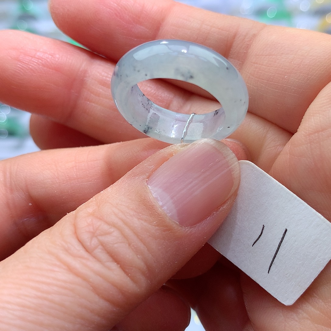 翡翠戒指未镶嵌11号