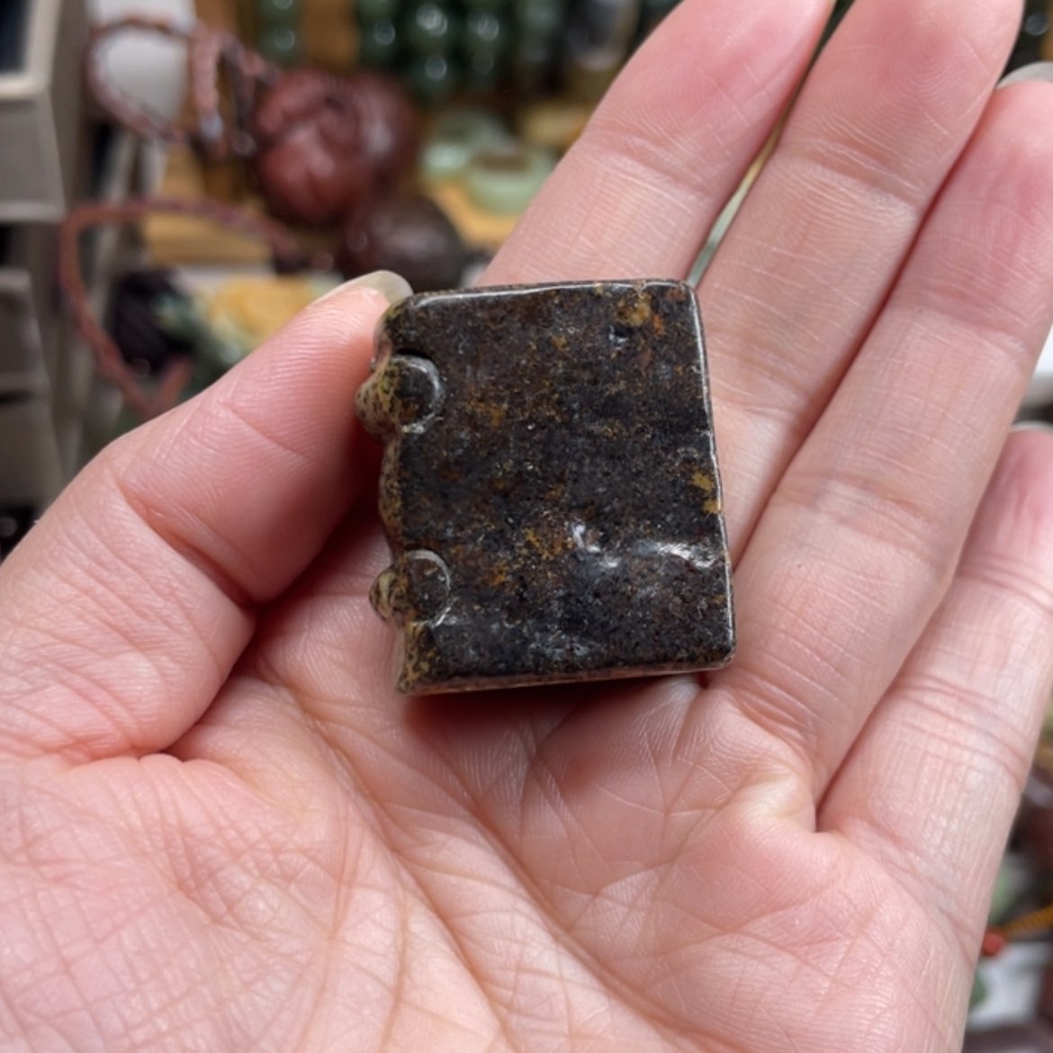 【闪购商品】岫岩河磨玉（透闪石质玉）手把件未镶嵌