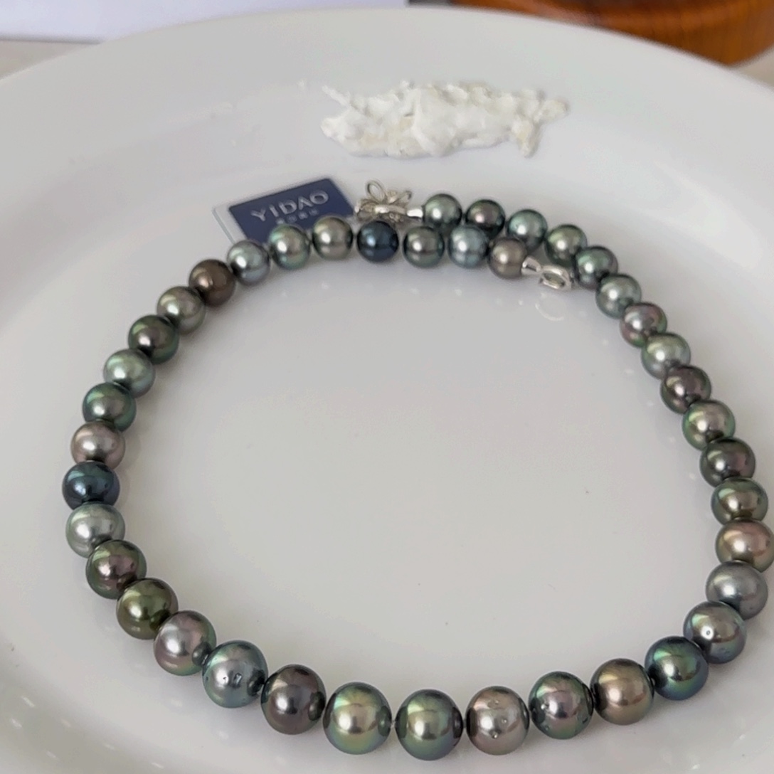 海水珍珠颈饰未镶嵌大溪地项链9-11mm可定制爱