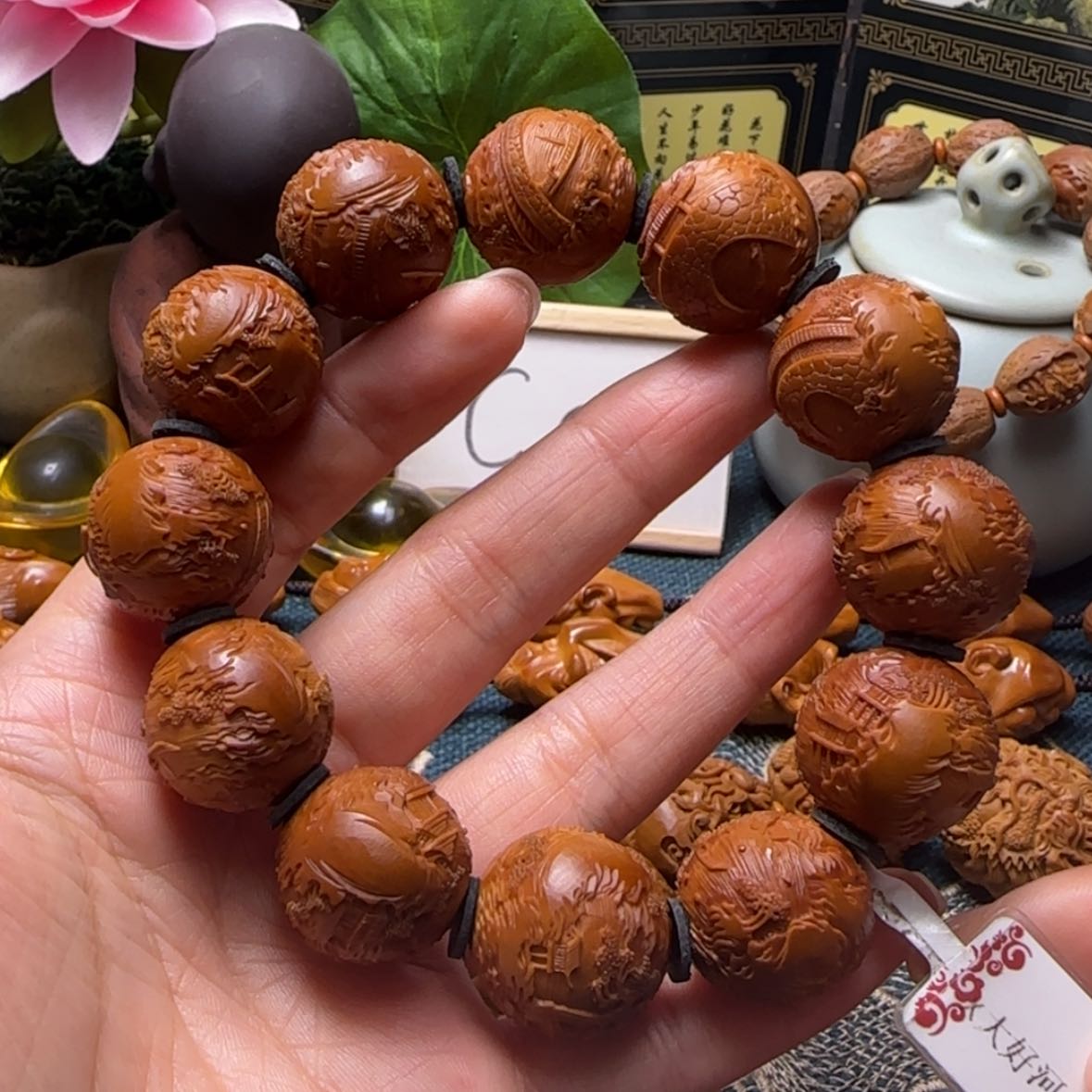 【闪购商品】橄榄核手串大好河山