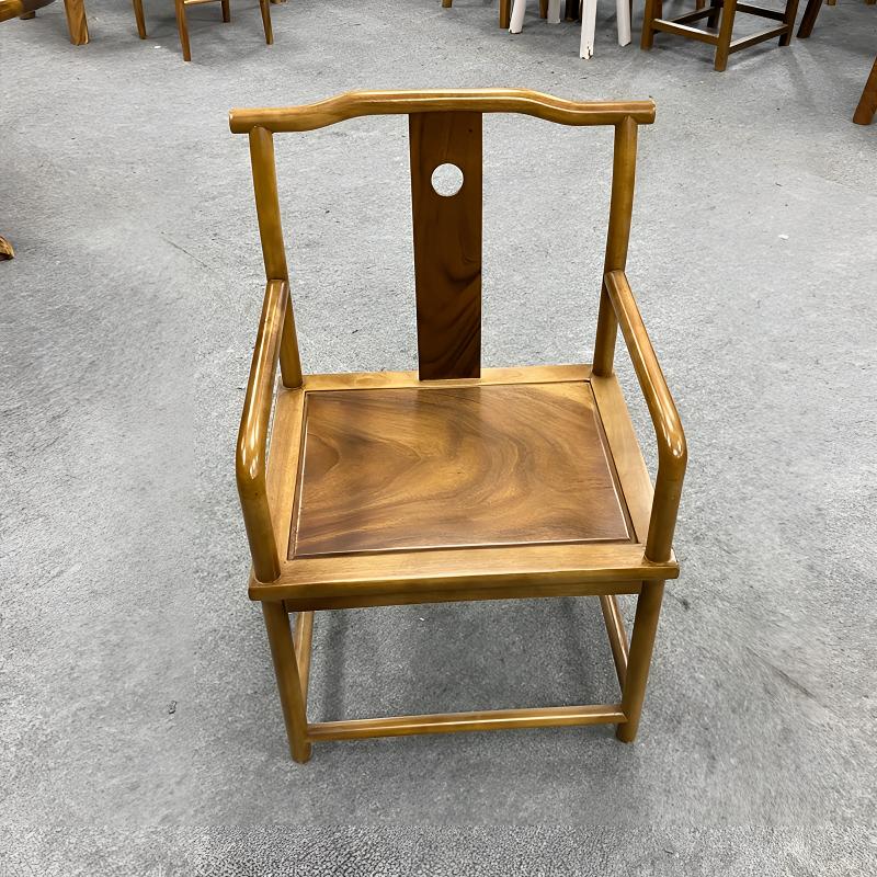 南美胡桃木梧栖主椅休闲家用实木椅子太师椅人体工学椅子庭院阳台