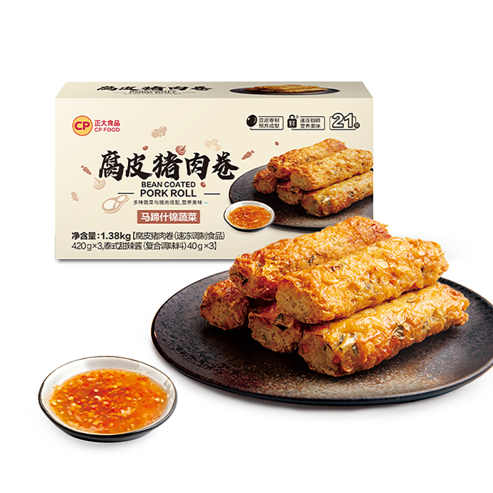 【会员商店】正大食品腐皮蒜香排骨猪肉卷1.38Kg