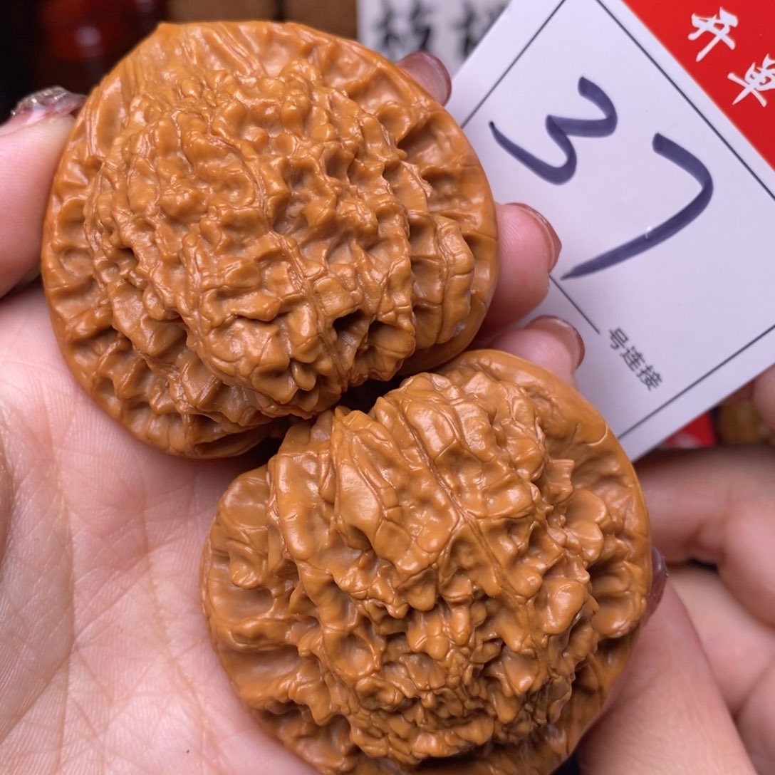 文玩核桃把件37官帽5.3