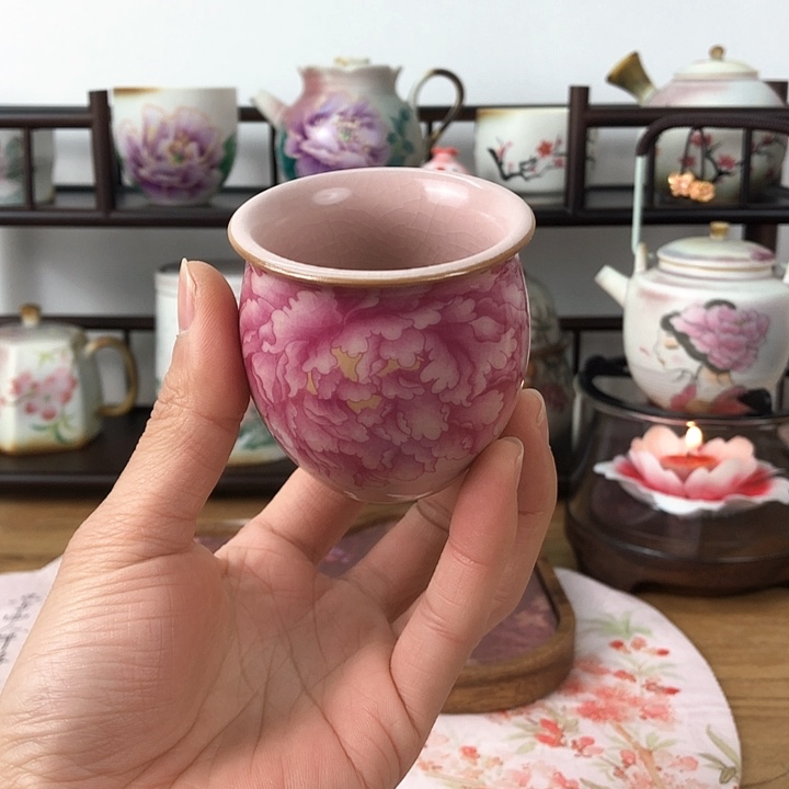 粉汝牡丹蛋杯特特