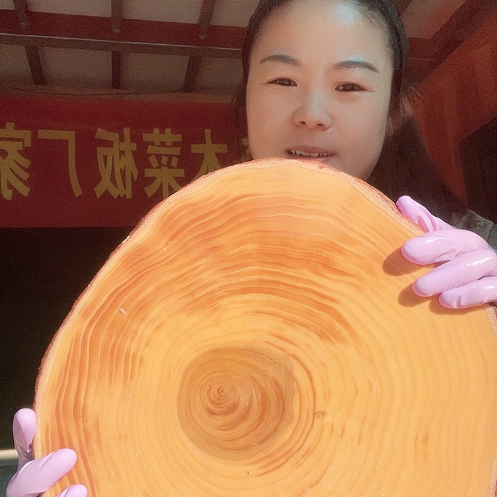 木银杏木菜板整木整切