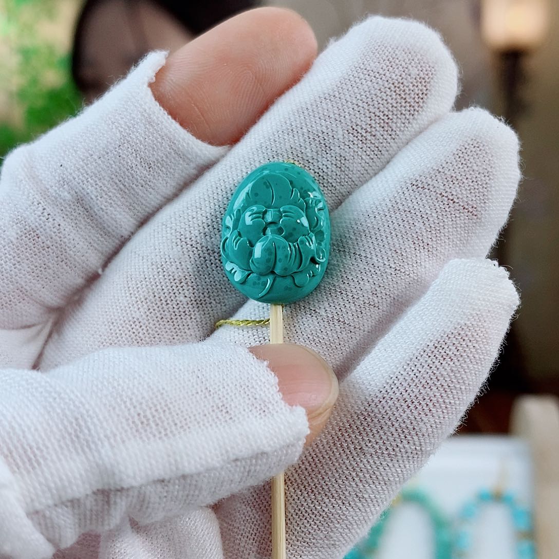 未镶嵌绿松石珠宝奇石