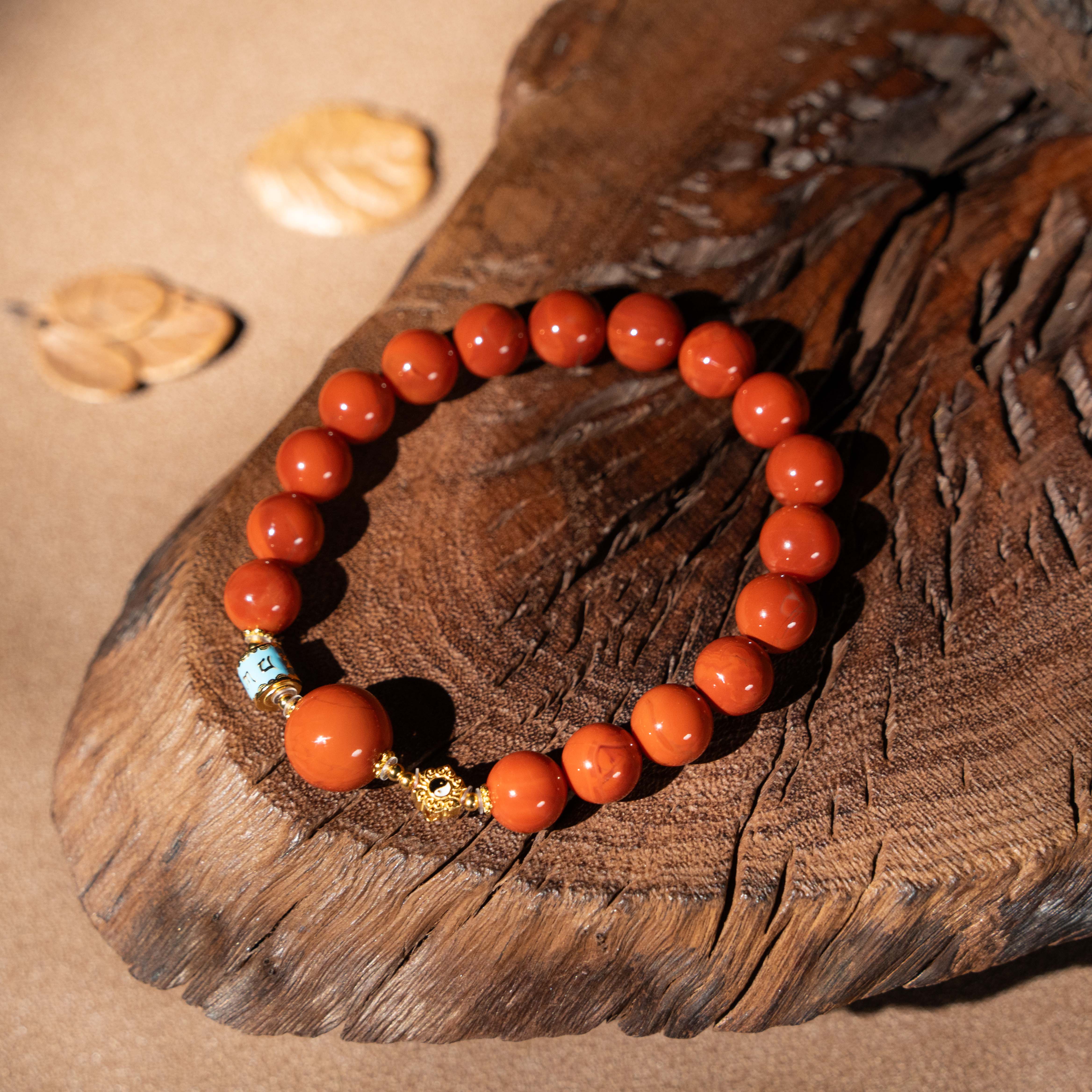 925银10mm川料瓦西南红DIY单圈手串【多样性发一】1102490499