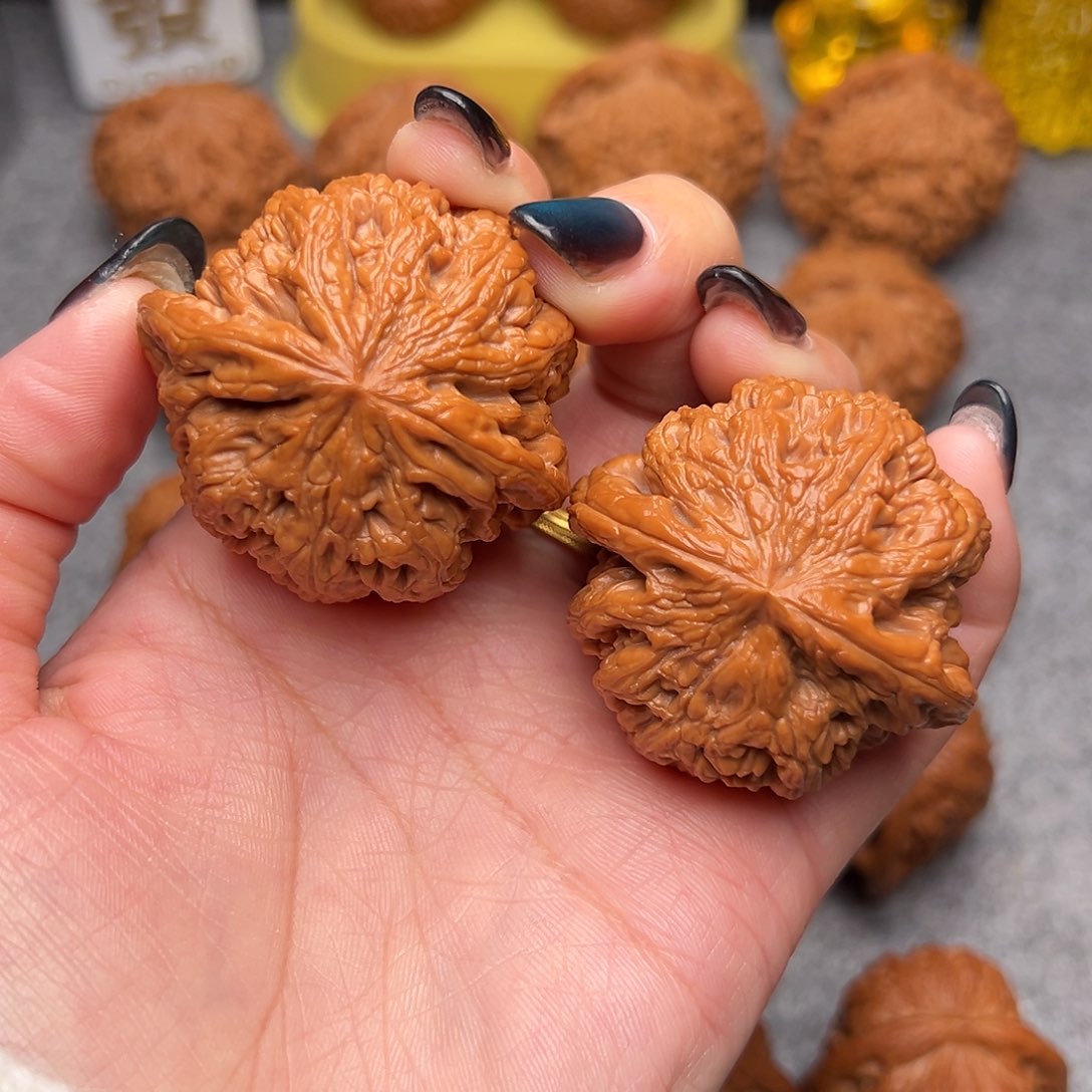 把件文玩核桃毕业精品精配大粗筋44全品克46+