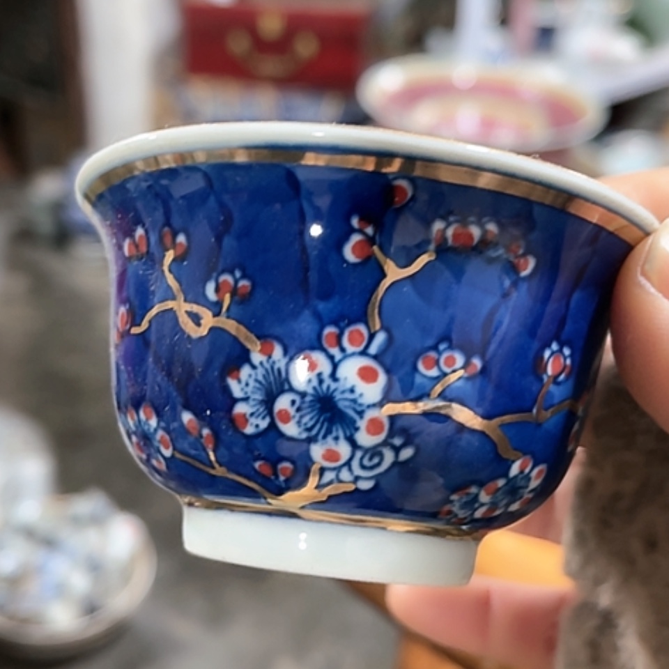 【闪购商品】紫砂盖碗冰梅主人杯