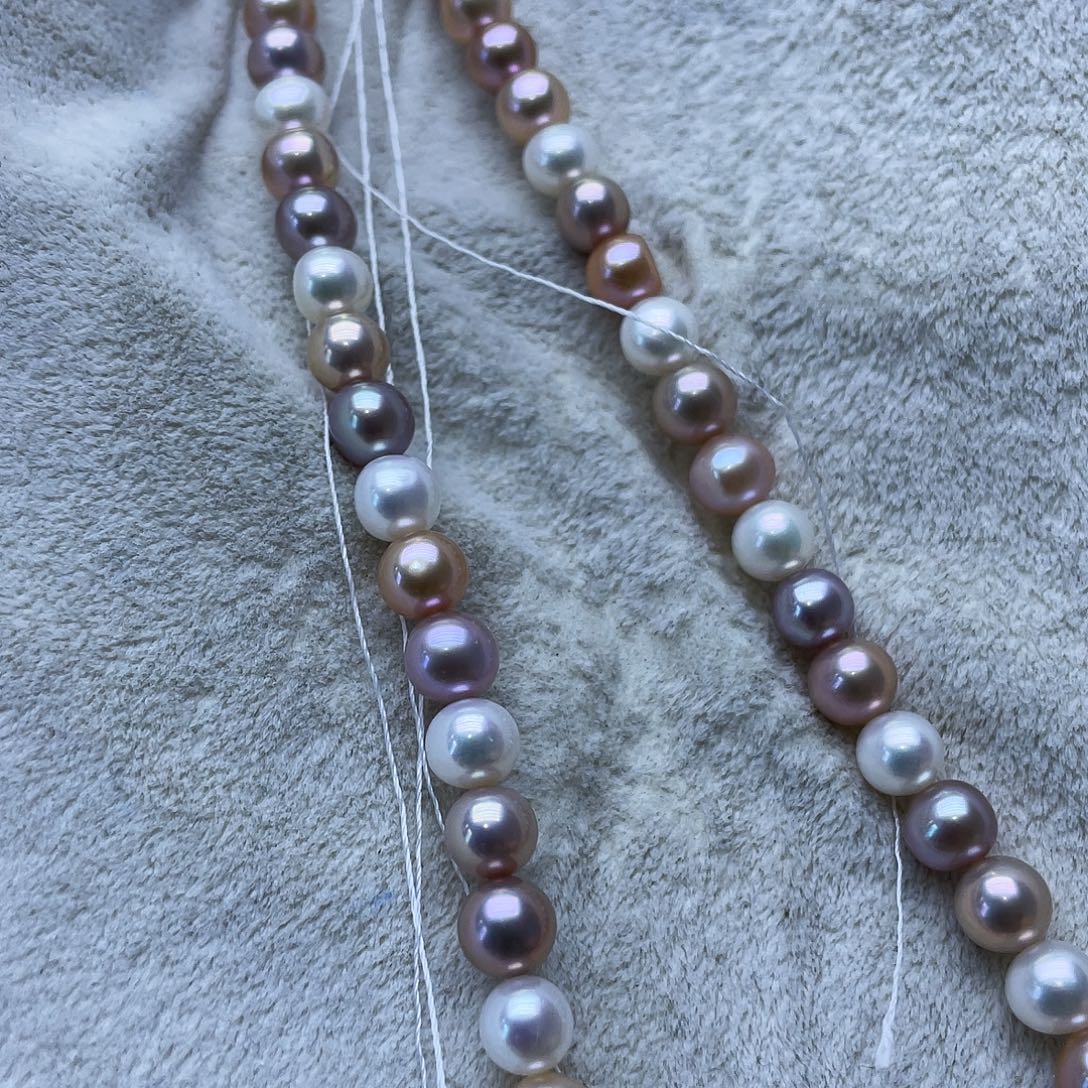 颈饰银S925镶嵌淡水珍珠