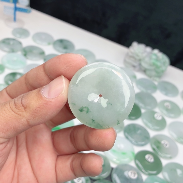 翡翠未镶嵌颈饰缅甸天然A货翡翠39-7.3