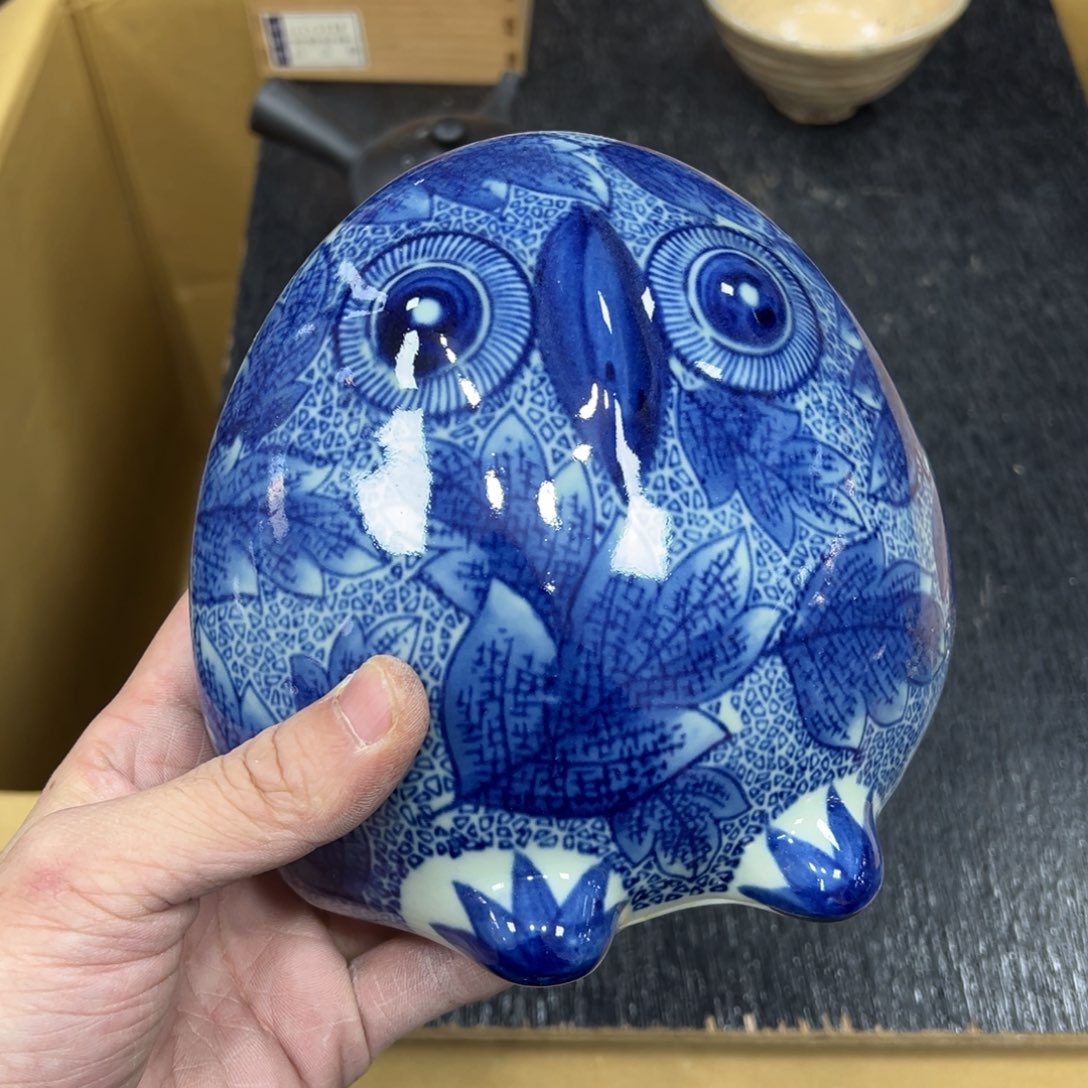 陶瓷日本中古工艺品摆件